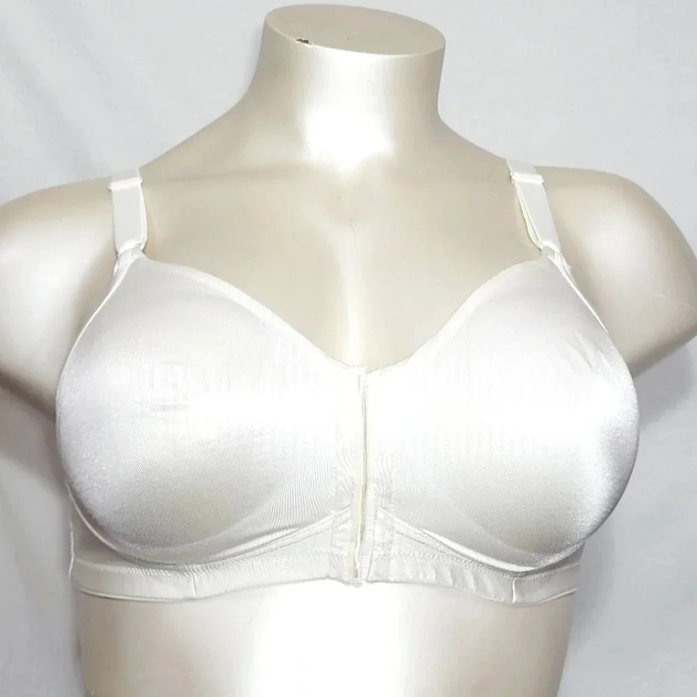 40C Playtex Sensationally Sleek‎ Wire Free Bra White NWOT